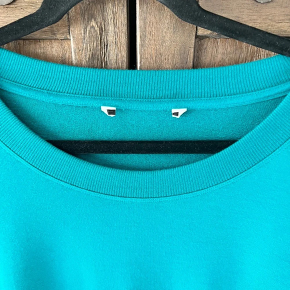 Athleta Bliss Crew Neck Soft Athleisure Sweatshirt Chandail Green Size 1X NWOT - Picture 5 of 8